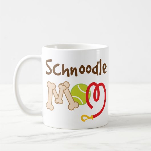 Schnoodle Hundezucht-Mama-Geschenk Kaffeetasse (Links)