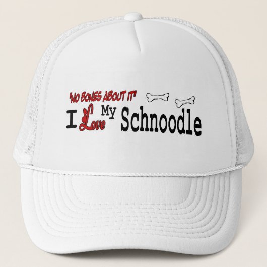 Schnoodle (I Liebe) Hut Truckerkappe (Vorderseite)
