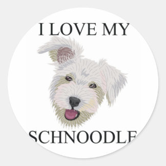 SCHNOODLE Liebe! Runder Aufkleber