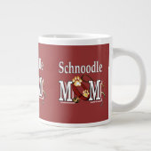 Schnoodle Mama Geschenke Jumbo-Tasse (Rechts)