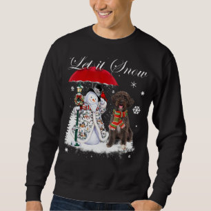 Schnoodle Santa Dog Weihnachtsschneemann Xmas Paja Sweatshirt
