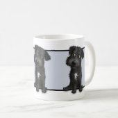 Schnoodle (schwarze) Tasse (VorderseiteRechts)