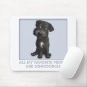 Schnoodle (schwarzer) Liebling Mousepad (Mit Mouse)