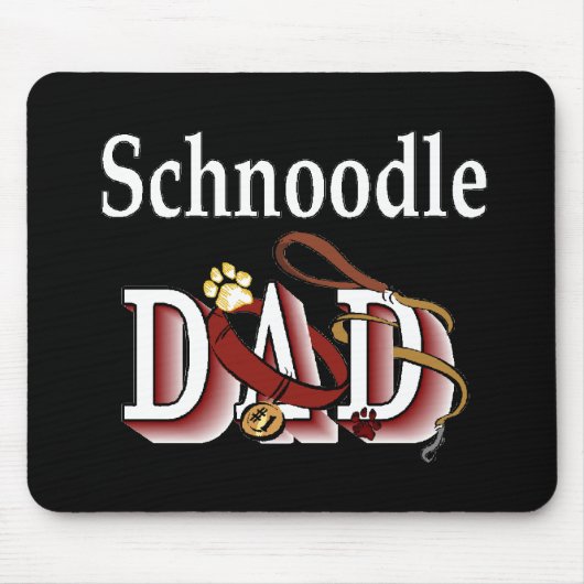 Schnoodle Vater Geschenke Mousepad (Vorne)