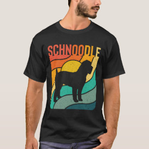 Schnoodle Vintag Retro Pet Hund Mama Vater Geschen T-Shirt