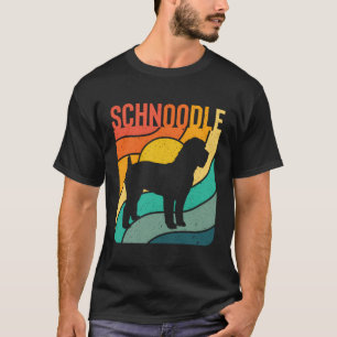 Schnoodle Vintag Retro Pet Hund Mama Vater Geschen T-Shirt