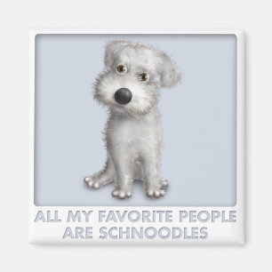 Schnoodle (weiß) Favorit Magnet