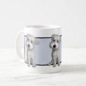 Schnoodle (weiße) Tasse (Vorderseite Links)