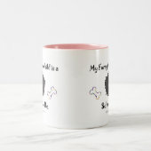 SchnoodleBlack Zweifarbige Tasse (Mittel)