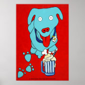 "SCHNOOK'S ROOT BEER FLOAT" Dog Art Print Poster (Vorne)