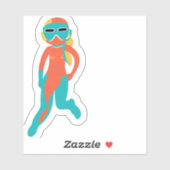 Schnorchel Aufkleber (Blatt)