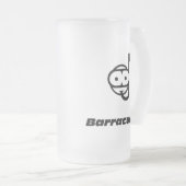 Schnorchel Barracuda Mattglas Bierglas (VorderseiteRechts)