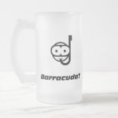 Schnorchel Barracuda Mattglas Bierglas (Links)