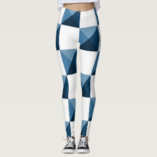 Schnorchel Blue 3D Illusion Prüfmuster Leggings