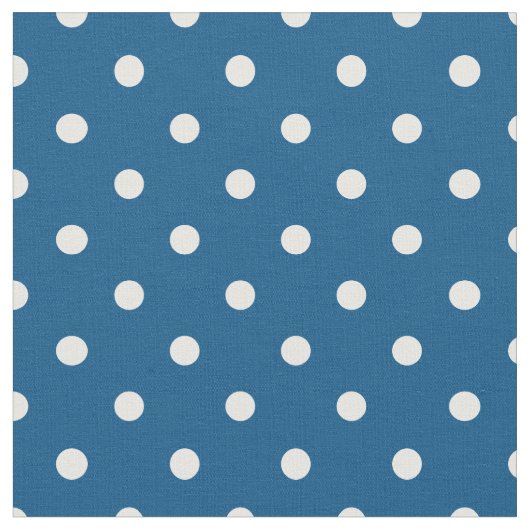Schnorchel Blue & White Polka Dock Stoff (Nahaufnahme)