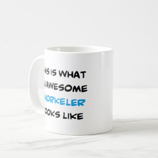 Schnorchel, phantastisch kaffeetasse (Vorderseite Links)