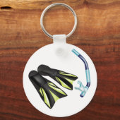 Schnorchel- und Flipper-Schlüsselanhänger Schlüsselanhänger (Vorderseite)