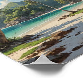 Schnorchel- und Tauchplatz Poster (Ecke)