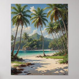 Schnorchel- und Tauchplatz Poster