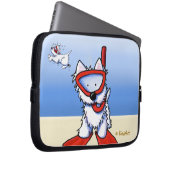 Schnorchel Westies Laptop Sleeve (Vorne Rechts)