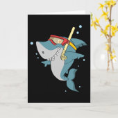 Schnorchelhai Karte (Gelbe Blume)