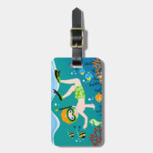 Schnorcheljunge Gepäckanhänger (Vorderseite vertikal)