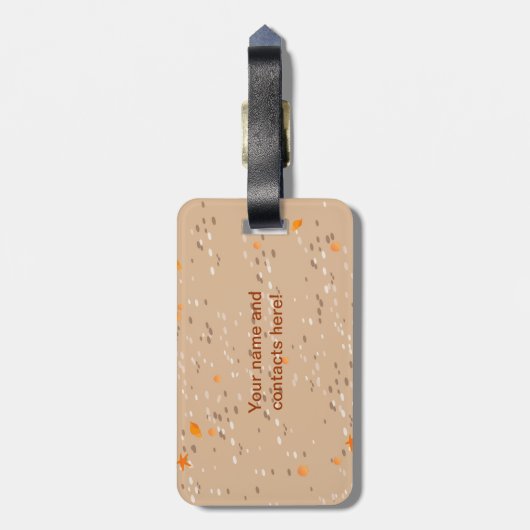 Schnorcheljunge Gepäckanhänger (Rückseite vertikal)