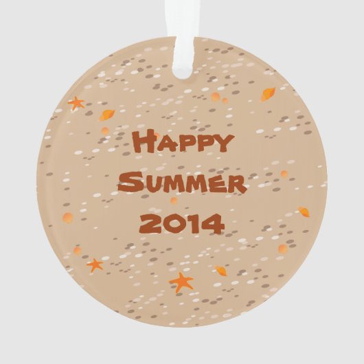 Schnorchelmädchen Ornament (Rückseite)