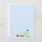 Schnorchelmaske - Einladung von Kindern (Rückseite)