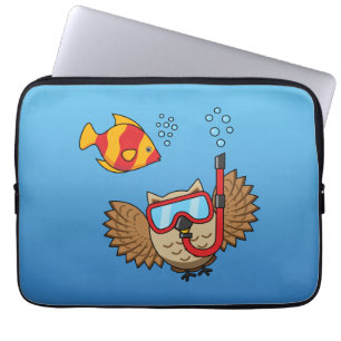 Schnorchelmaske und tropische Fische Laptopschutzhülle