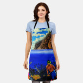 Schnorcheln am Schwarzen Felsen Schürze (Getragen)