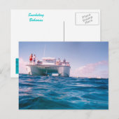 Schnorcheln auf der Bahamas-Postkarte Postkarte (Vorne/Hinten)