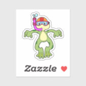 Schnorcheln Aufkleber (Blatt)