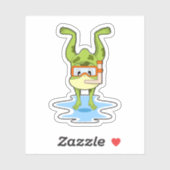 Schnorcheln Aufkleber (Blatt)