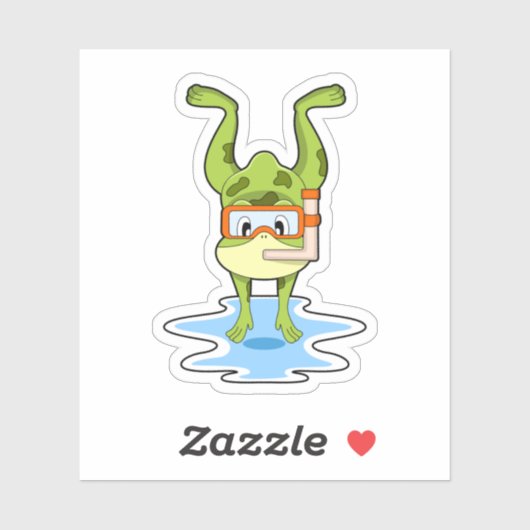 Schnorcheln Aufkleber (Blatt)