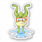 Schnorcheln Aufkleber (Vorderseite)