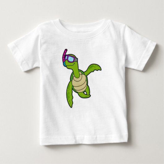 Schnorcheln Baby T-shirt (Vorderseite)