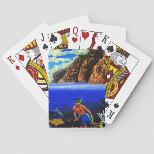 Schnorcheln bei Black Rock Spielkarten (Rückseite)
