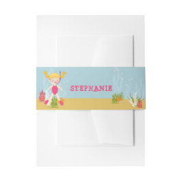 Schnorcheln Girl Beach Party Einladungsbanderole