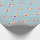 Schnorcheln Girl Beach Party Geschenkpapier (Ecke)