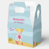 Schnorcheln Girl Beach Party Geschenkschachtel (Geöffnet)