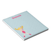 Schnorcheln Girl Beach Party Notizblock (angewinkelt)