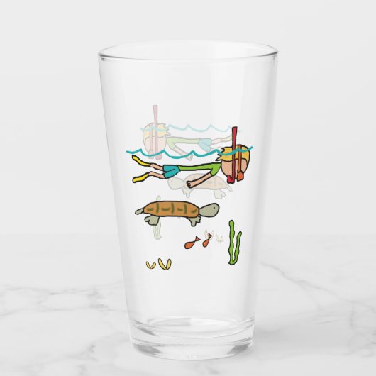 Schnorcheln Glas (Vorderseite)
