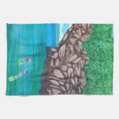 Schnorcheln im Paradies Geschirrtuch (Horizontal)