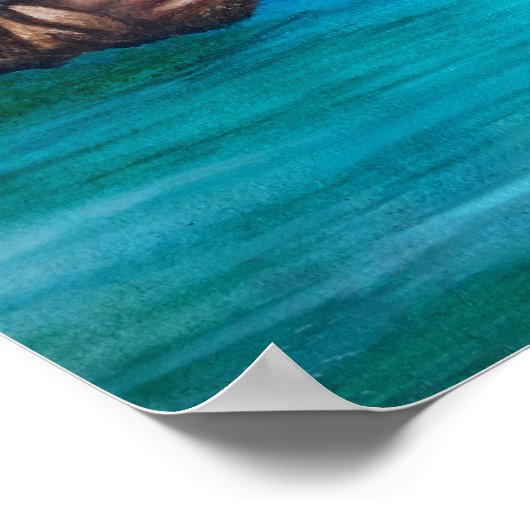 Schnorcheln im Paradies Poster (Ecke)