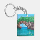 Schnorcheln im Paradies Schlüsselanhänger (Vorderseite links)