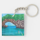 Schnorcheln im Paradies Schlüsselanhänger (Rückseite)