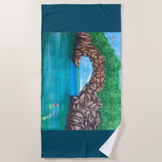 Schnorcheln im Paradies Strandtuch (Vorderseite)