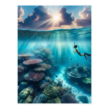 Schnorcheln in einem schönen Riff