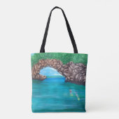 Schnorcheln in Wunderland Tasche (Rückseite)